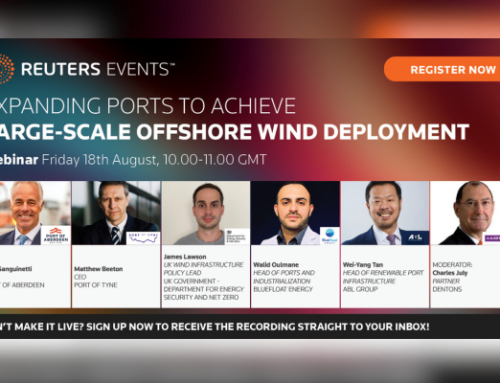 Partnerstwo medialne: Reuters Events: Rozbudowa portów w celu wdrożenia morskiej energetyki wiatrowej na dużą skalę