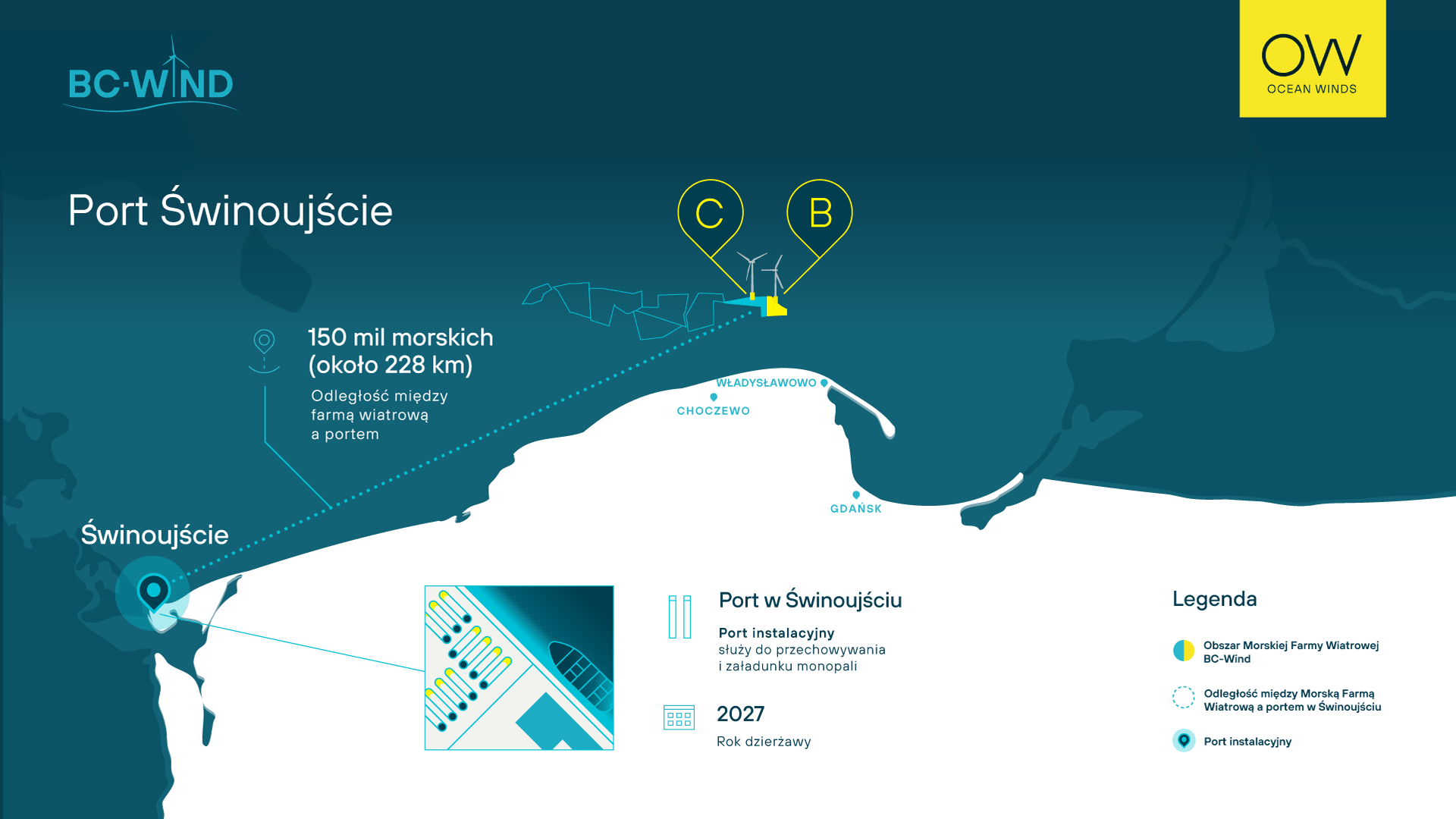 Port instalacyjny w Świnoujściu, grafika: Ocean Winds 