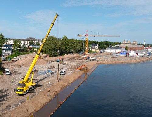 Budowa bazy PGE Baltica w Ustce wkroczyła w kolejną fazę