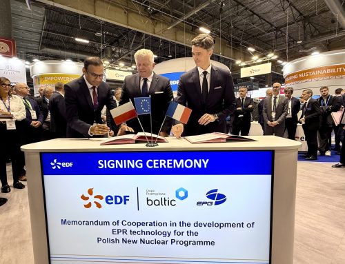 Grupa Przemysłowa Baltic i Energomontaż-Północ Gdynia podpisała memorandum z EDF podczas World Nuclear Exhibition w Paryżu