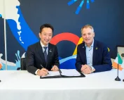 Hugh Kelly, Co-Founder & CEO Simply Blue Group and Toru Kuwahara, Executive Vice President, and General Manager of Global EX Division of Kansai Electric Power Co., Inc. (KEPCO)