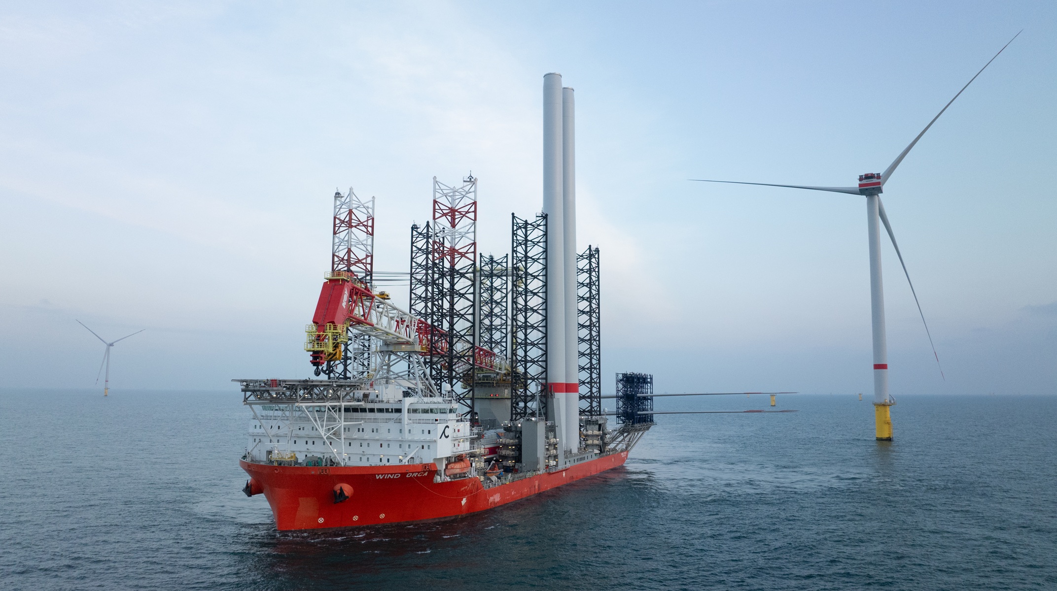 Turbine installation OWP EnBW He Dreiht © EnBW / Weltenangler