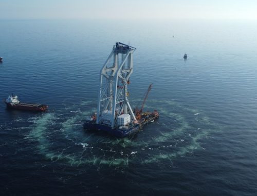 Wszystkie fundamenty na morskiej farmie wiatrowej Baltic Power zainstalowane