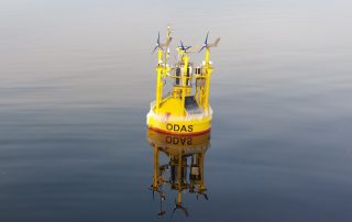 © Fraunhofer IWES/Loïs Legendre The Fraunhofer IWES Stage 3+ Wind Lidar Bouy on site in Liivi Bay