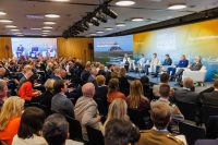 Lettlands Außenministerin Baiba Braže auf der Lennart-Meri-Konferenz in Tallinn, Mai 2026; Quelle: Lettisches Außenministerium / Flickr CC