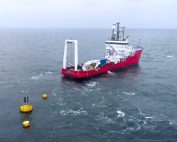 Measurement buoy deployment process, fot. MEWO S.A.