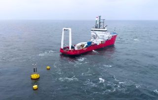 Measurement buoy deployment process, fot. MEWO S.A.