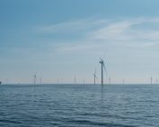 Baltic Power offshore wind farm under construction in the Polish Baltic Sea