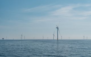 Baltic Power offshore wind farm under construction in the Polish Baltic Sea